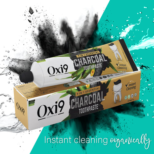 9 in 1 Essential Charcoal Toothpaste 75g