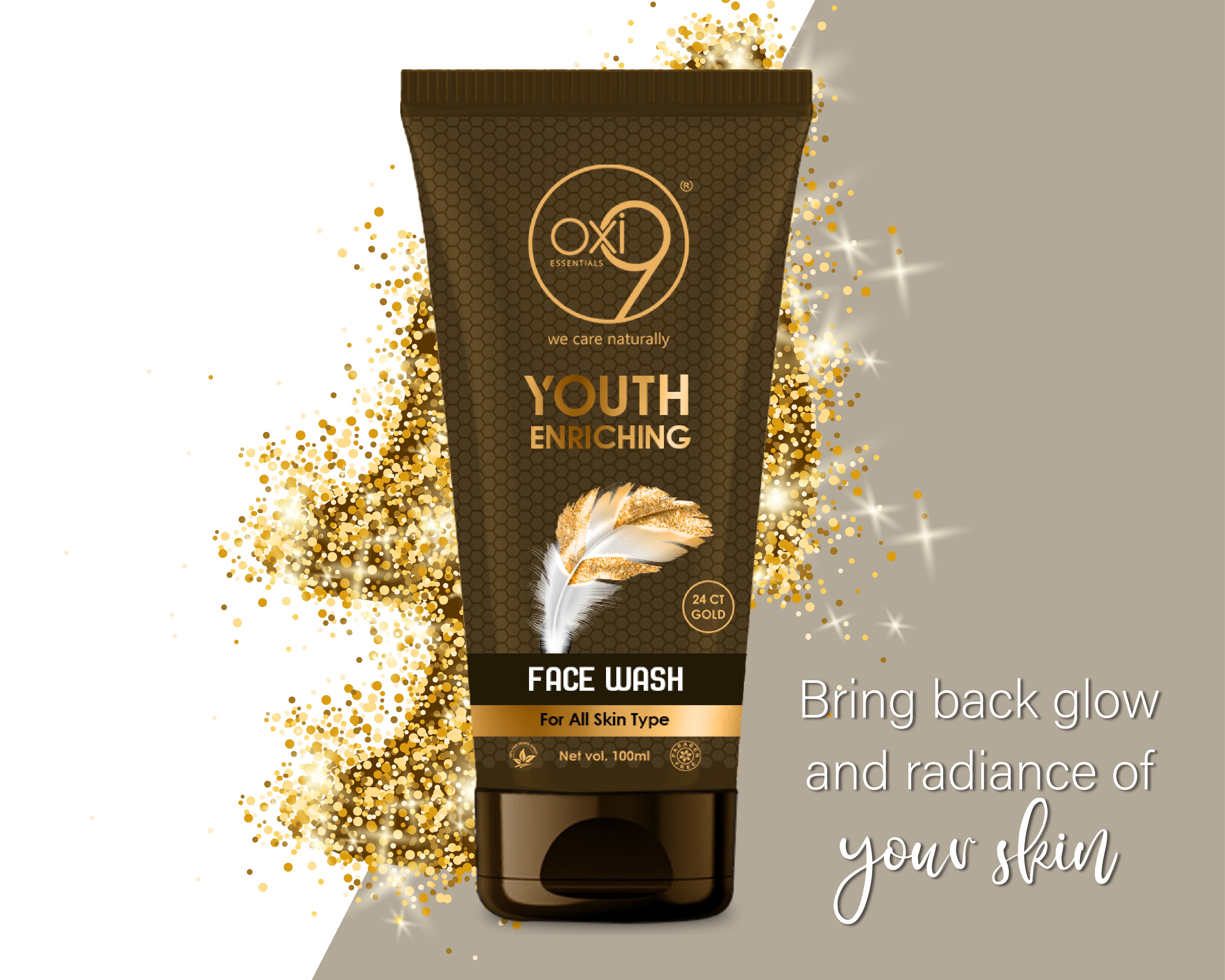 24ct Gold Youth Enriching Face Wash 100gm