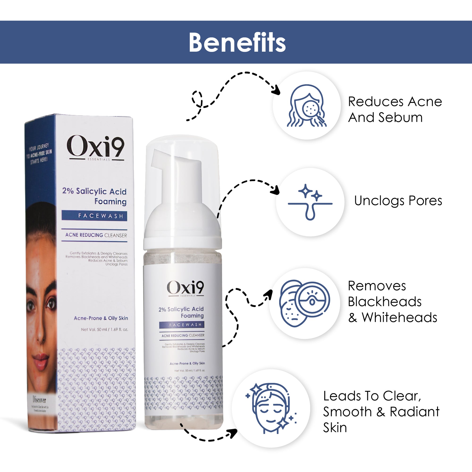 2% Salicylic Acid Foaming Face Wash